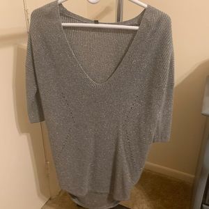 Express gray long sweater XS